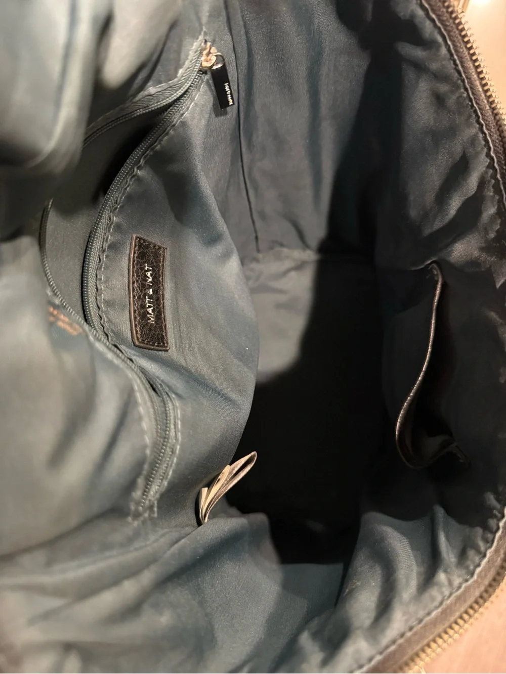 Matt & Nat Black Vegan Leather Backpack | Work Travel Everyday